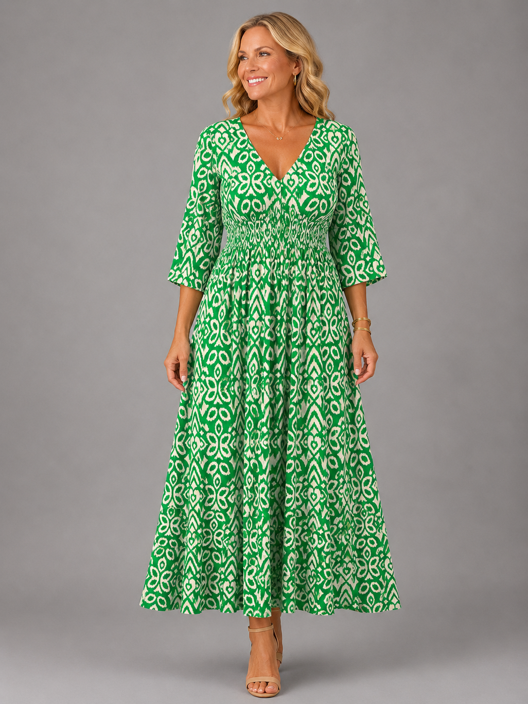Althea™ | Vestido Midi Fluido Bohemio