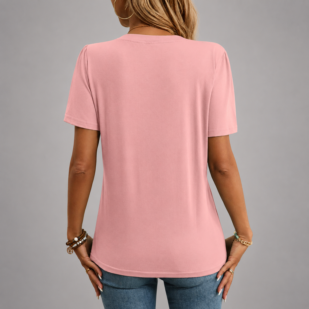 Elara Blusa con escote hendido