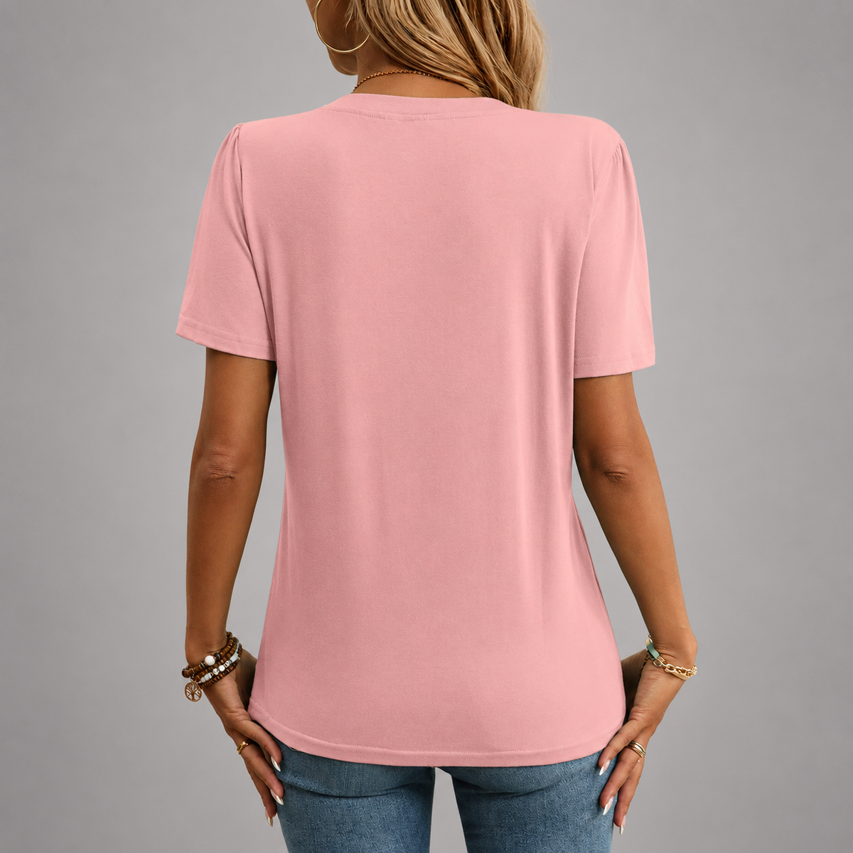 Elara Blusa con escote hendido