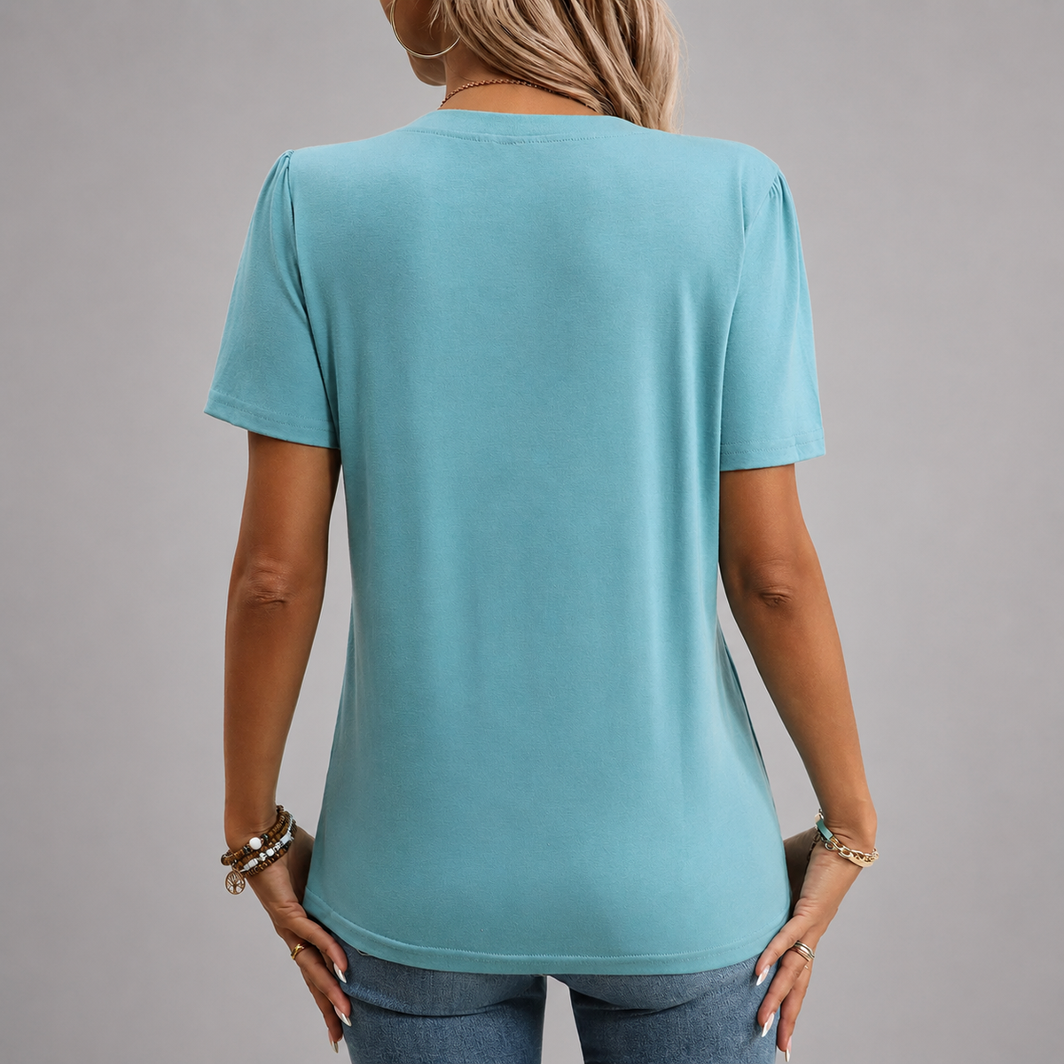 Elara Blusa con escote hendido
