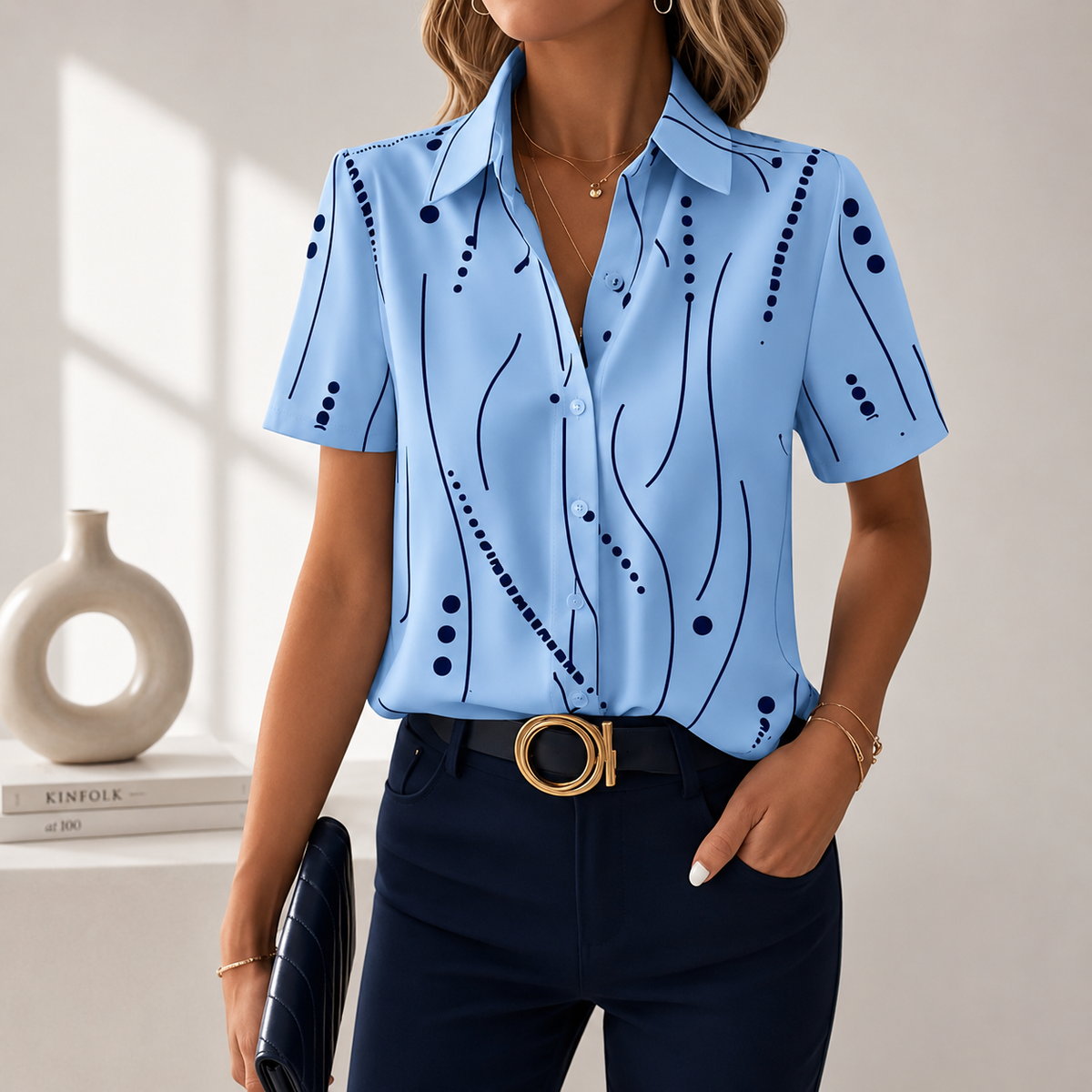 Blusa abstracta Aveline