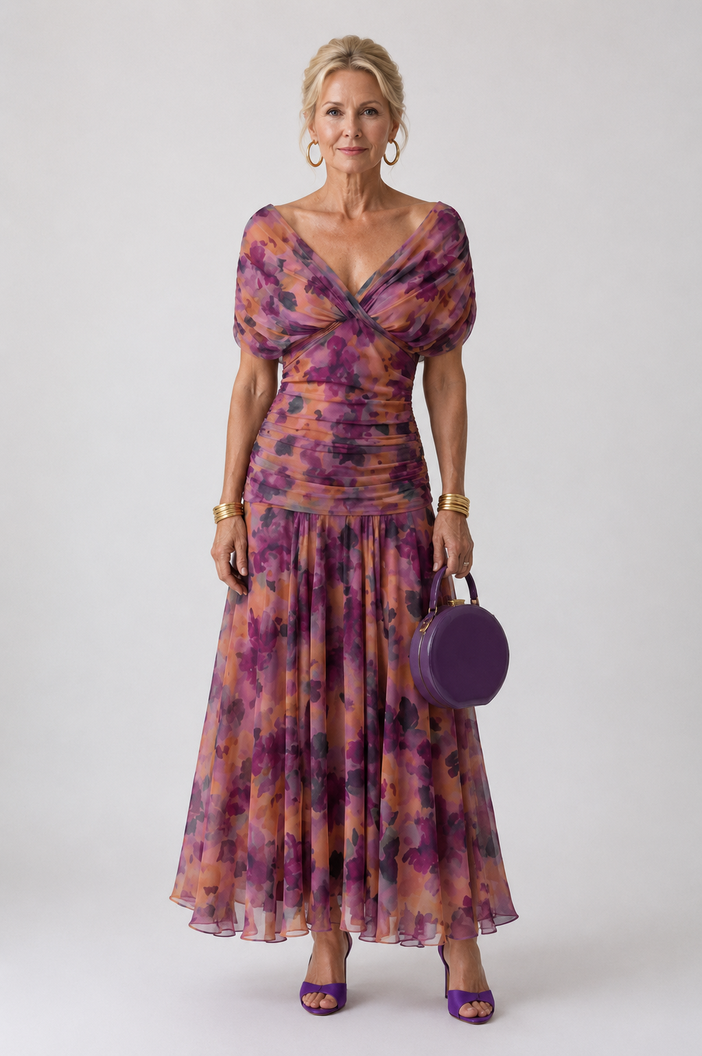 Cassia | Vestido de Noche Fluido con Hombros Descubiertos