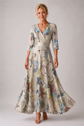 Clarissa | Vestido Maxi Grácil con Estampado Floral