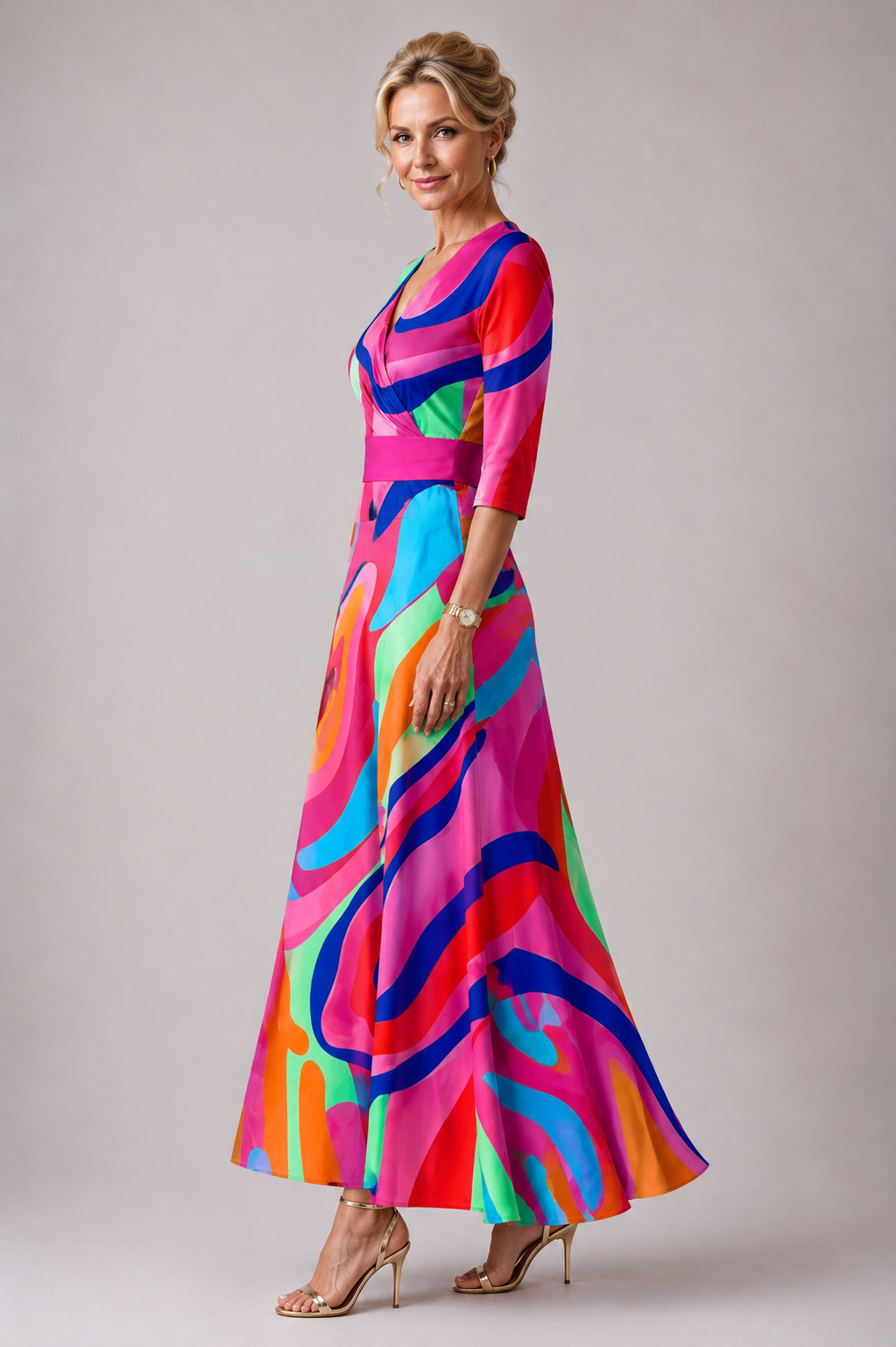 Beatrice | Vestido Maxi Fluido con Escote en V