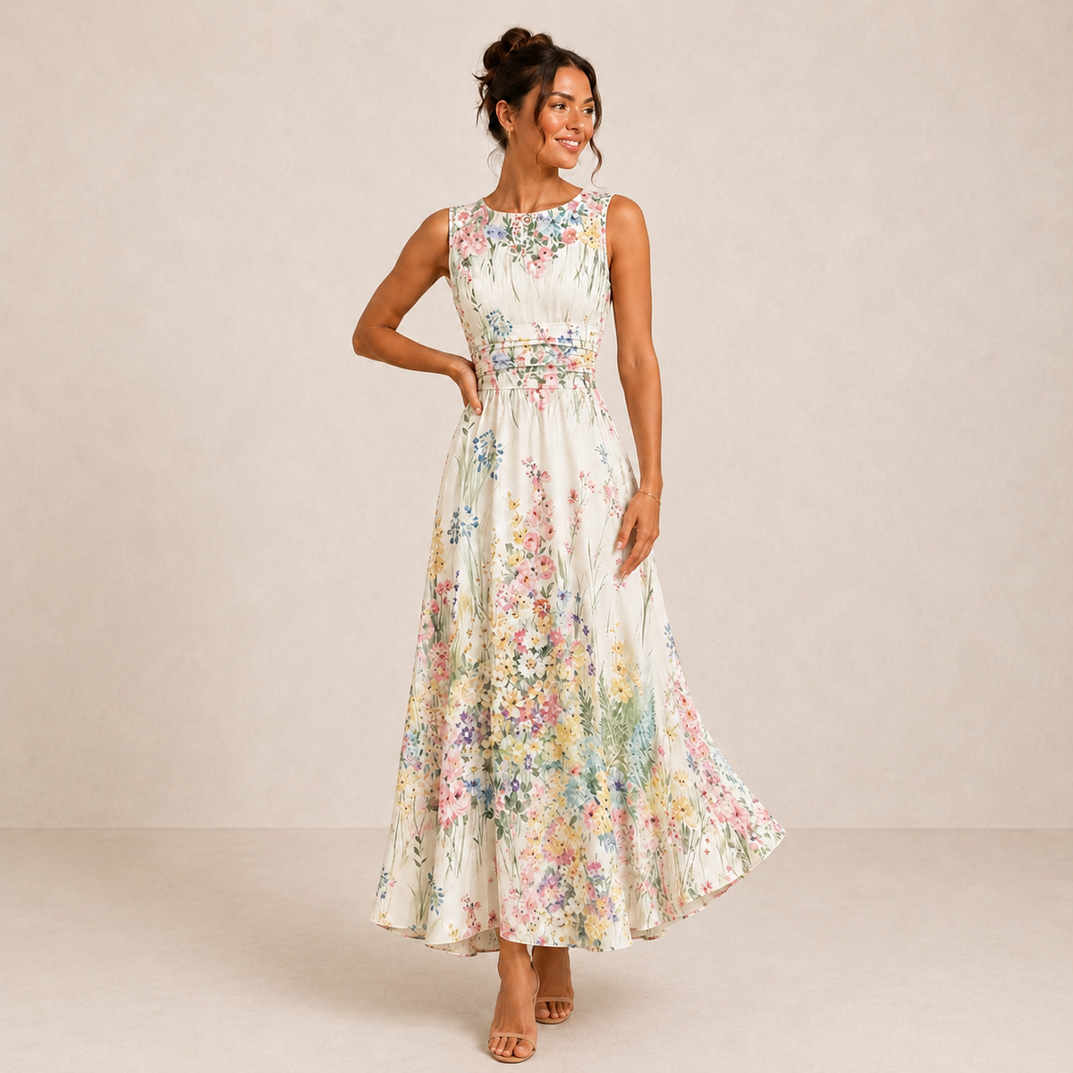 Isolde-May | Vestido midi con detalle de encaje