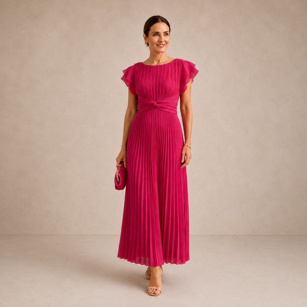 Hazel | Vestido midi con lazada delantera