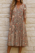 Romi™ | Vestido Midi Elegante Estampado
