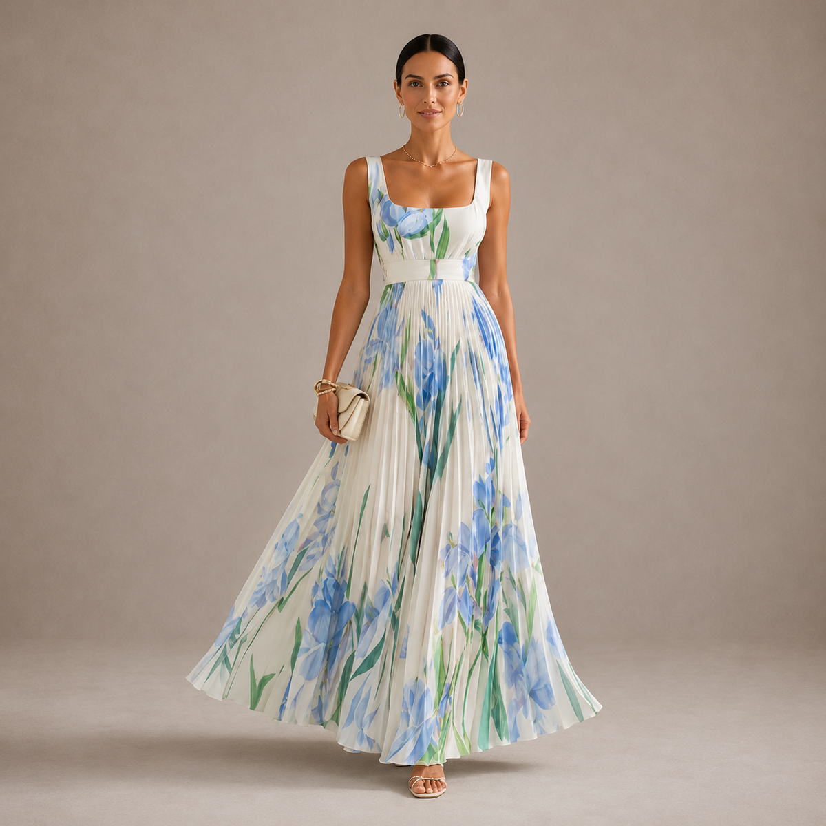 Cleodora | Vestido largo floral