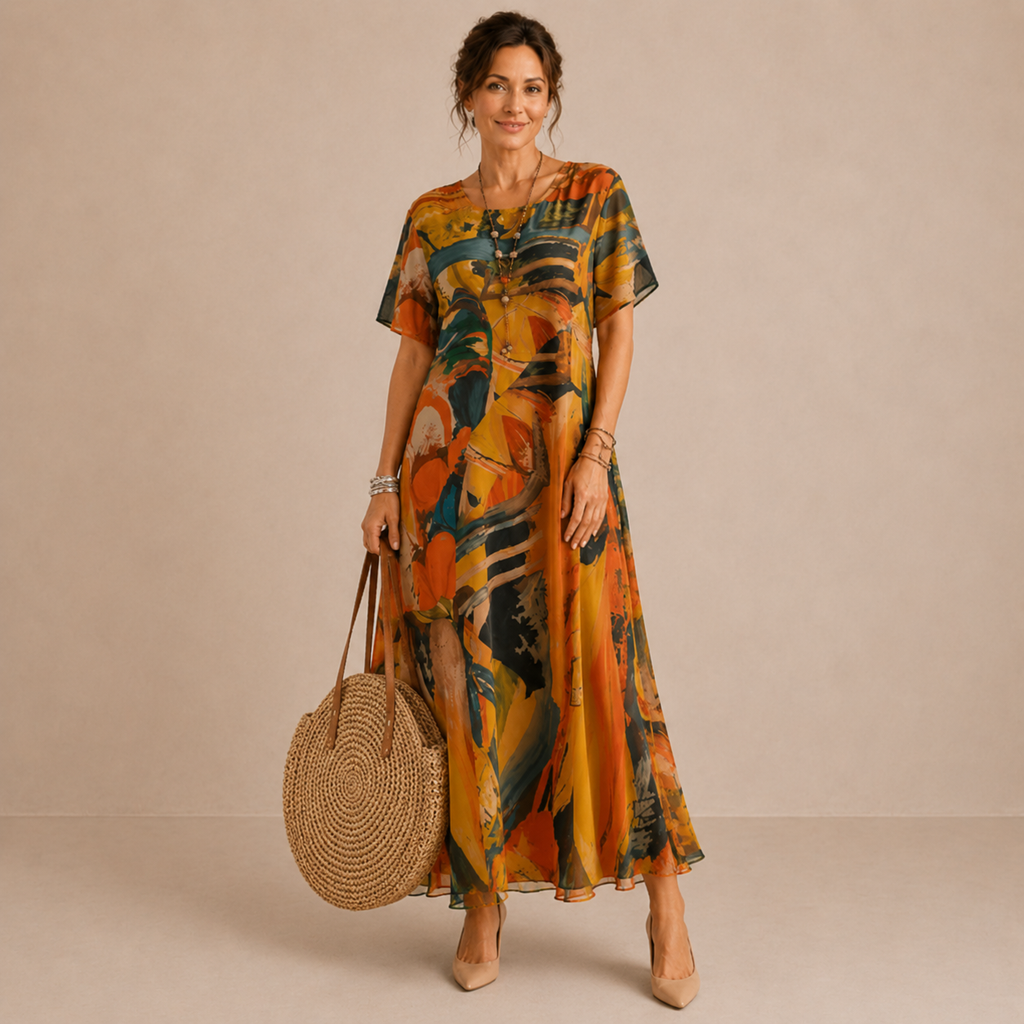 Guinevere | Vestido midi de gasa