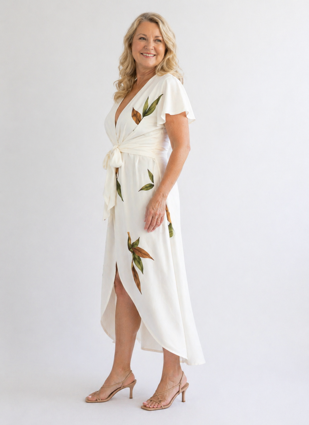 Olivia | Vestido Midi Cruzado Elegante