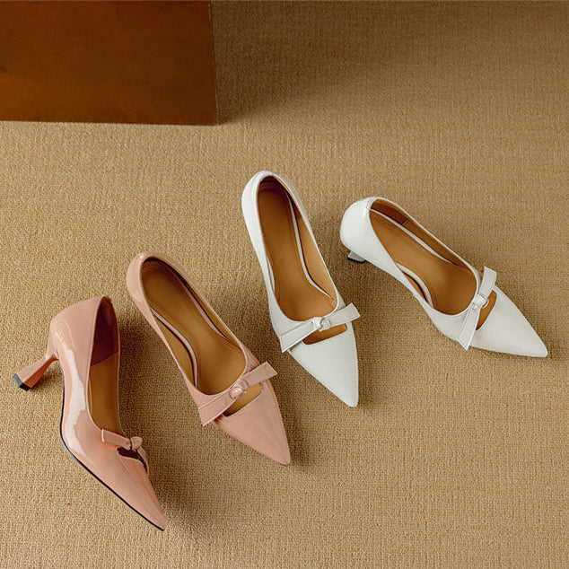 Zapatos de Salón Elegantes Elayna de Piel Genuina