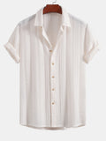 Camisa de botones con estampado jacquard geométrico