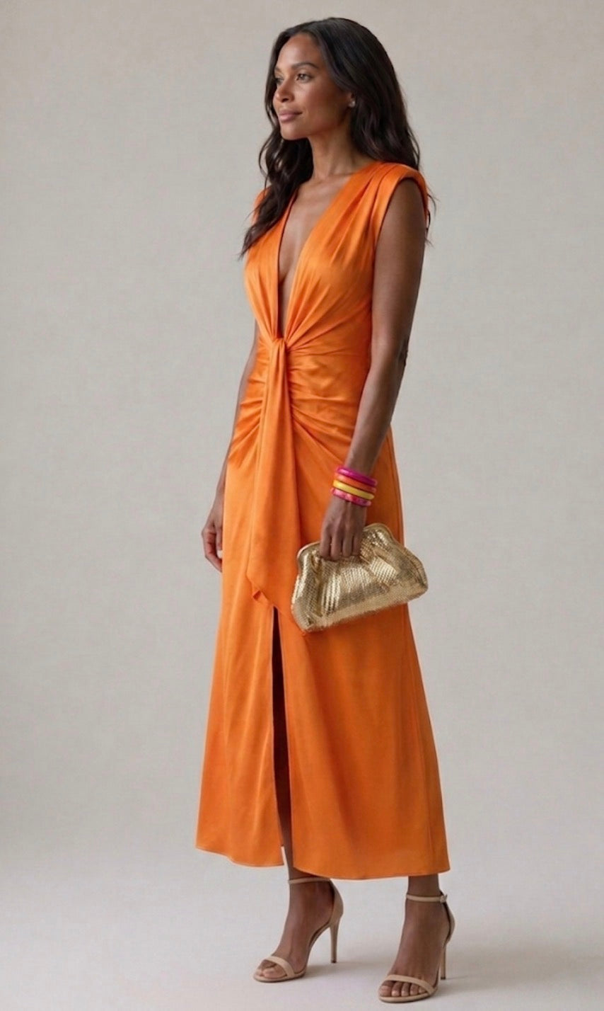 Yvette | Vestido de Noche Drapeado