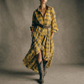 April | Vestido Camisero de Cuadros con Cinturón
