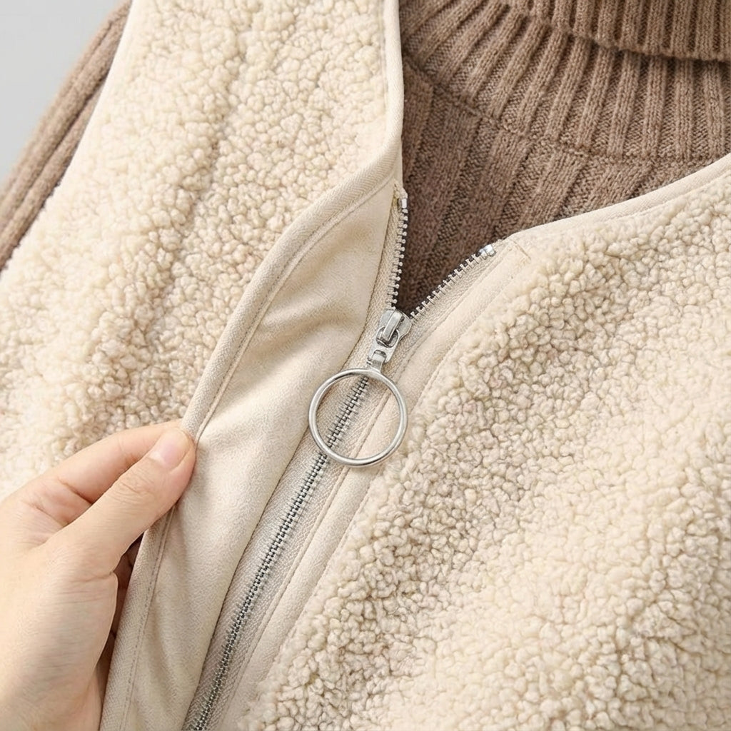 Harlow | Chaleco acogedor de borreguito