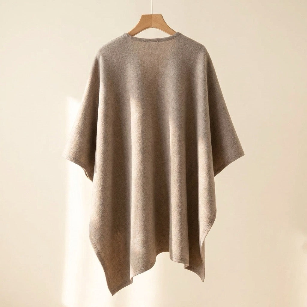 Poncho chal largo