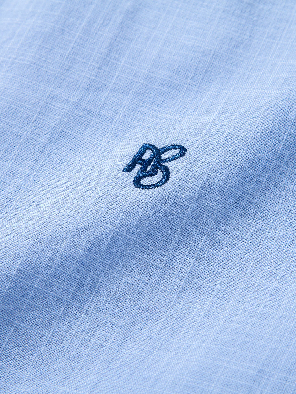 Short Sleeve Linen Look Stand Collar Shirt