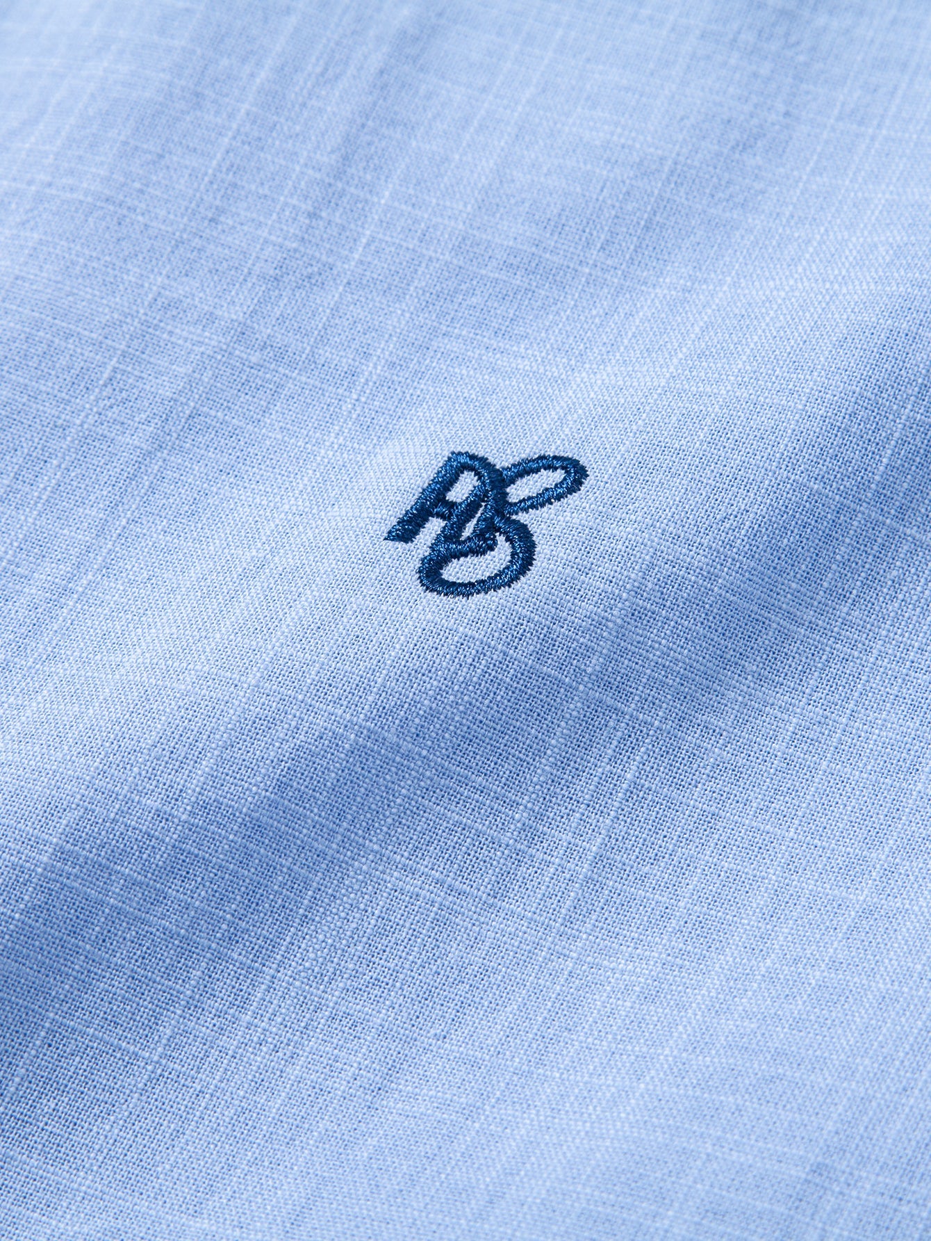 Short Sleeve Linen Look Stand Collar Shirt