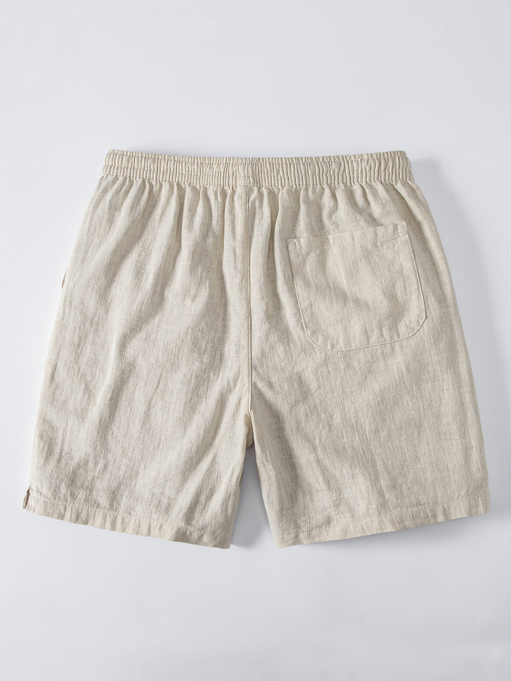 Camisa abotonada de mezcla de lino y rayón y pantalones cortos de 7" con cordón de ajuste de mezcla de lino