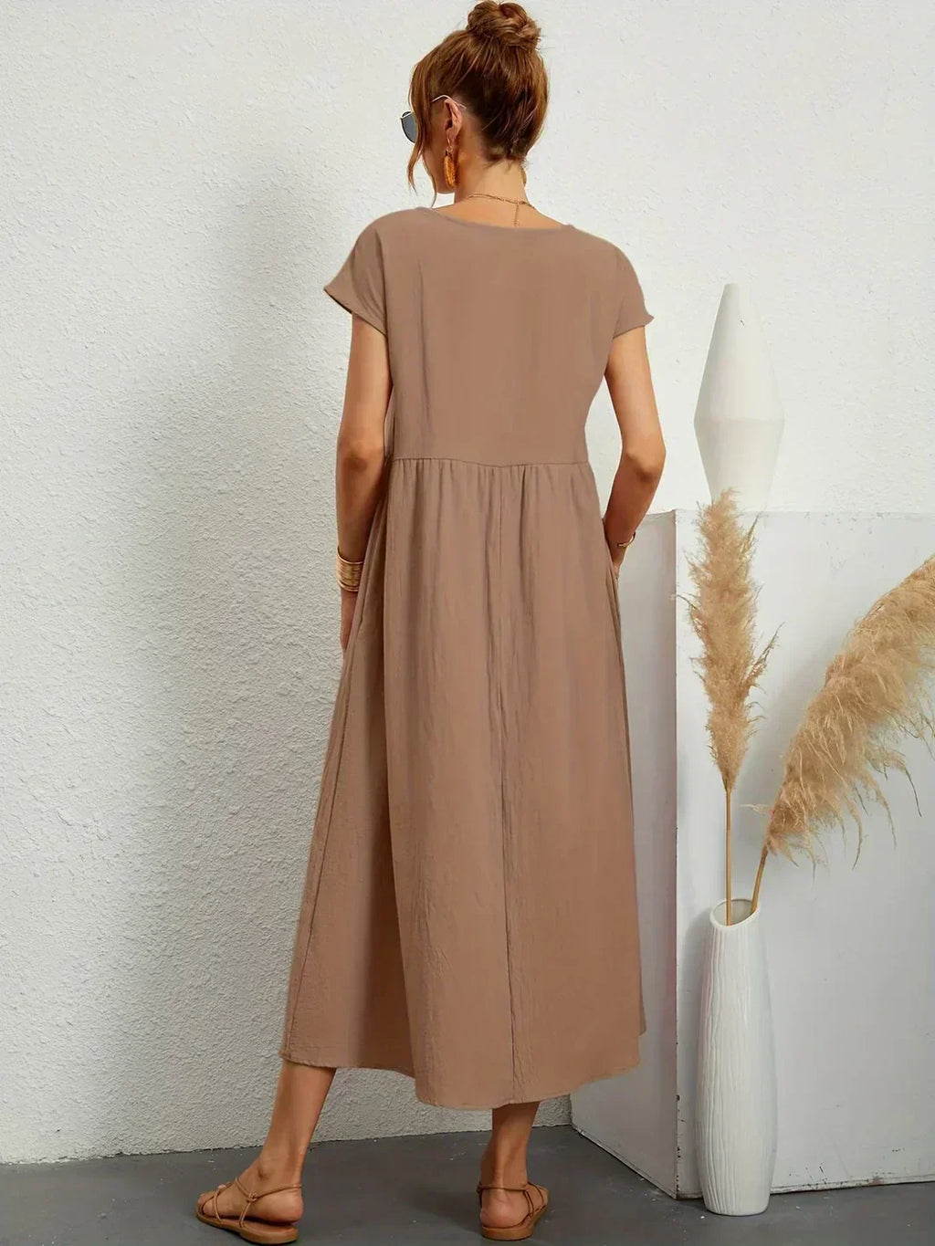Gabrielle™ — Vestido Midi con Fluidez Elegante Atemporal