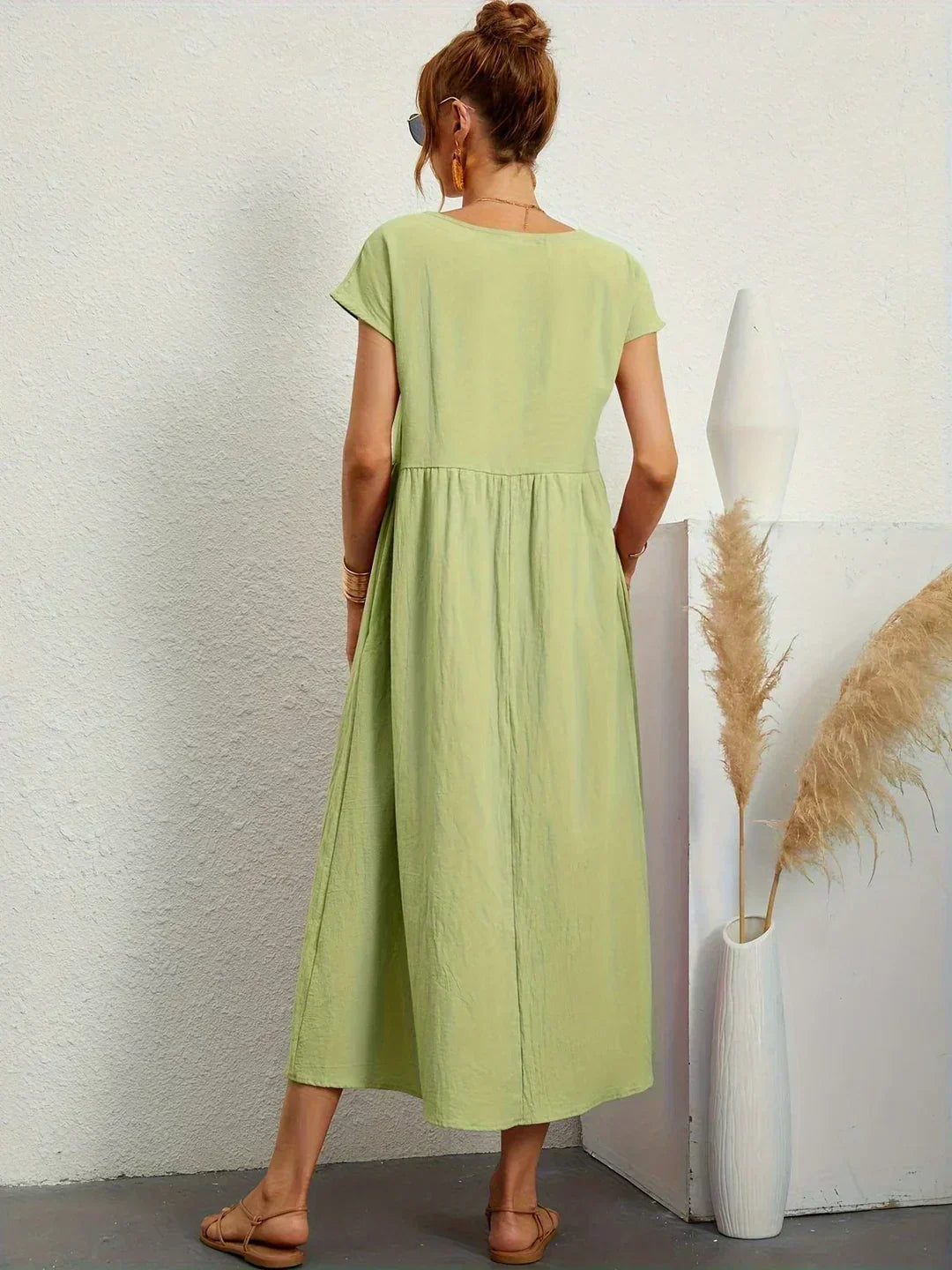 Gabrielle™ — Vestido Midi con Fluidez Elegante Atemporal
