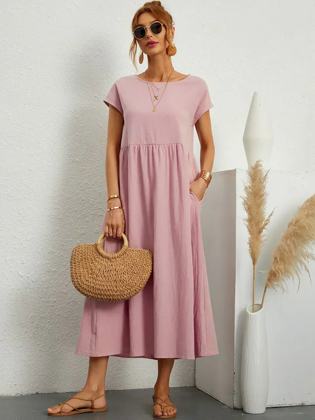 Gabrielle™ — Vestido Midi con Fluidez Elegante Atemporal