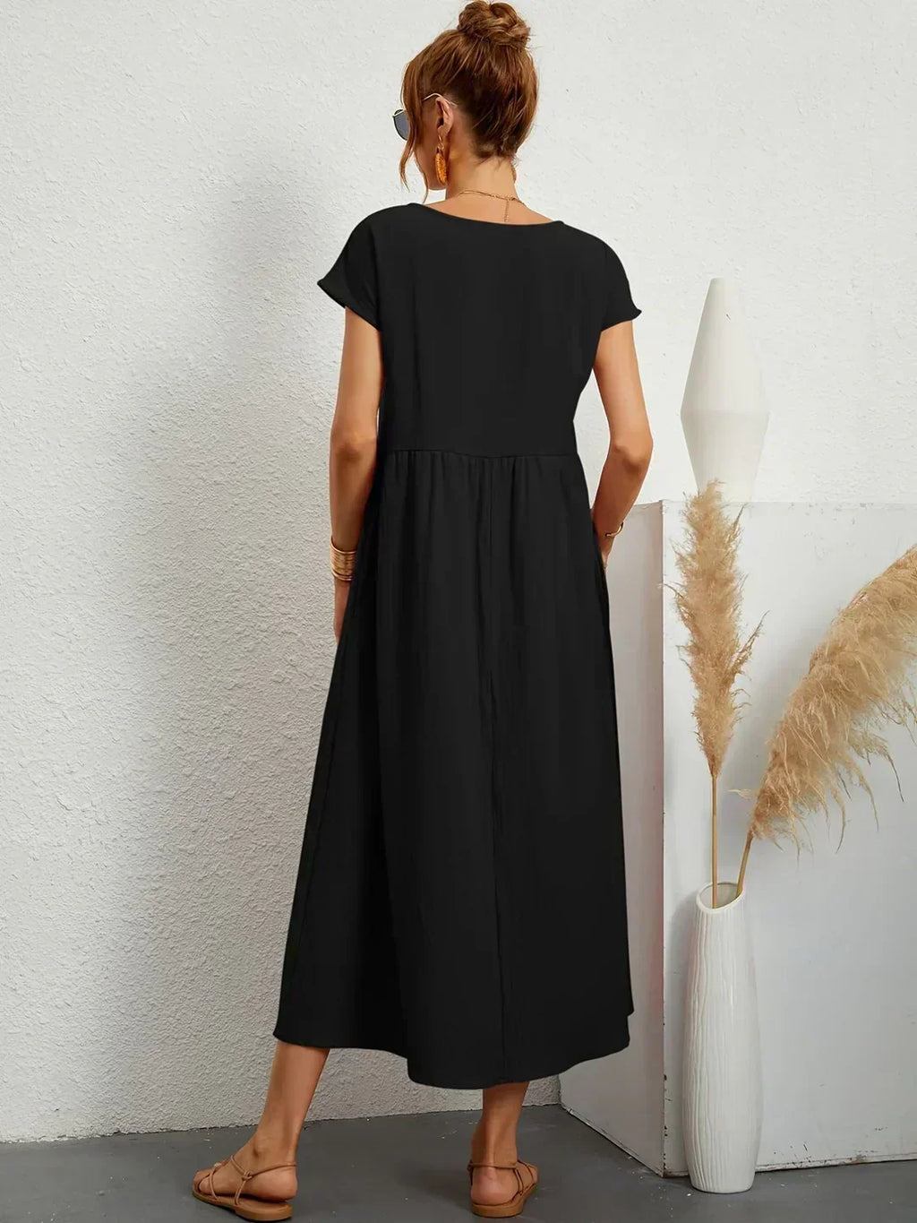 Gabrielle™ — Vestido Midi con Fluidez Elegante Atemporal