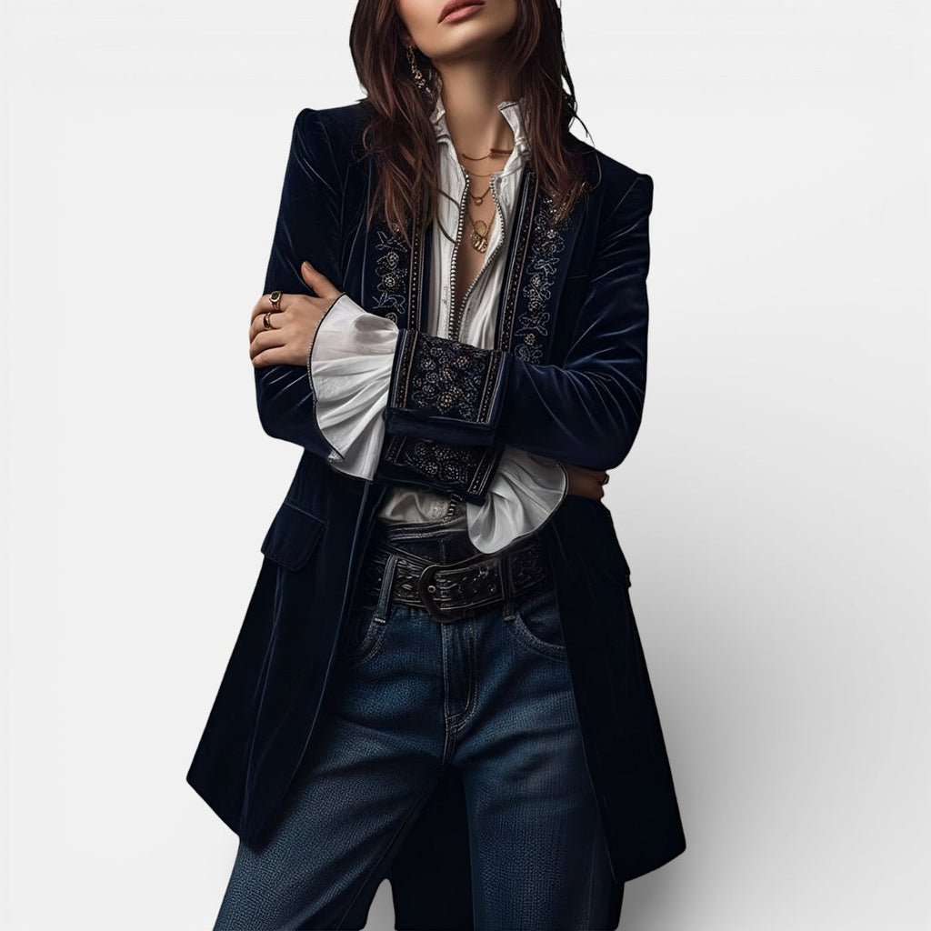 Eliza™ | Chaqueta de terciopelo elegante