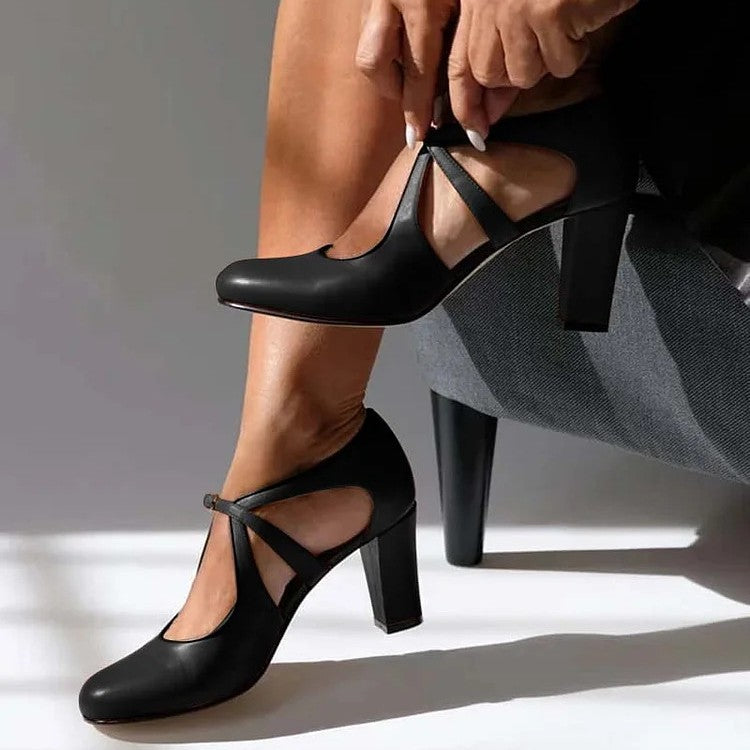 Camille™ | Tacón Cómodo de Piel Genuina Elegante