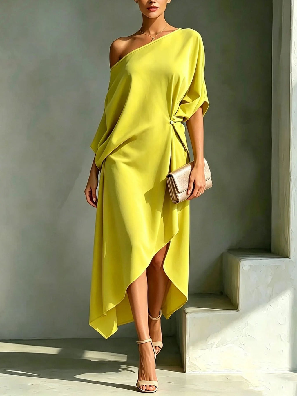 Suziene - Elegante vestido asimétrico