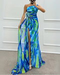 Mia™ | Vestido Drapeado Vibrante