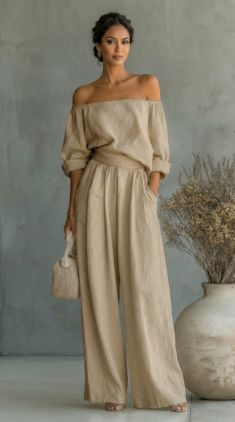 Liliána™ – Conjunto exclusivo con efecto lino para un verano con estilo • S1
