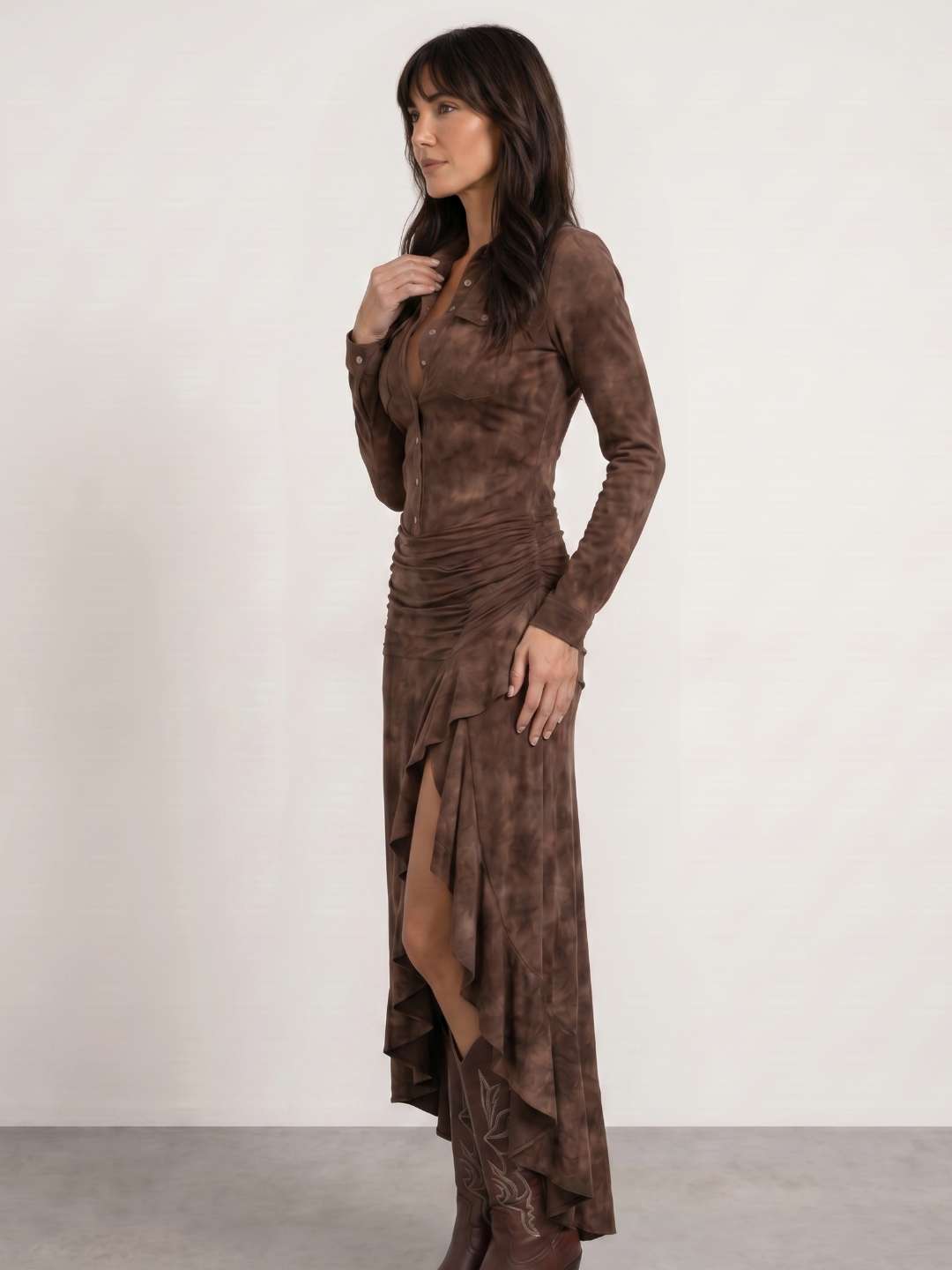 Vestido cowboy con volantes