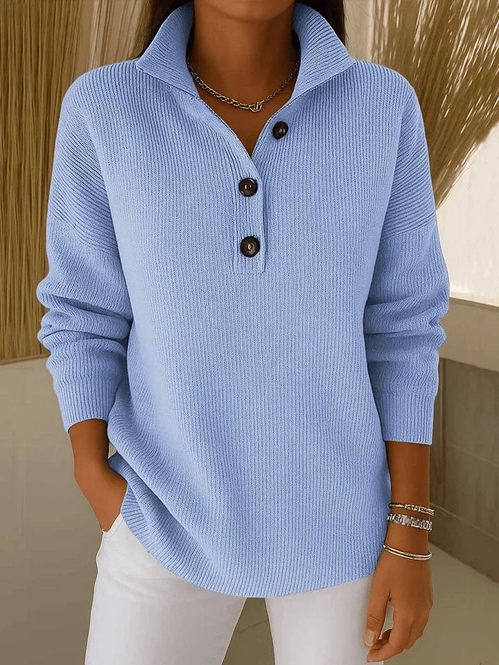 Florence | Suéter Polo de Cuello en V