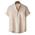 Camiseta Henley de Kai Linen