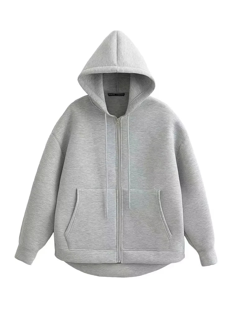 Chaqueta Sudadera Oversize con Cremallera