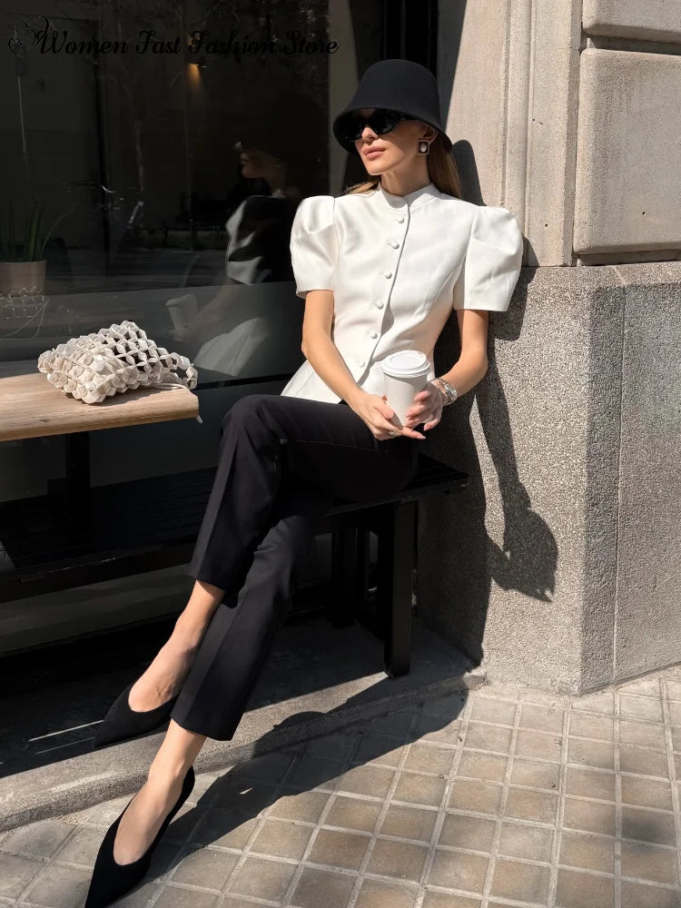 Top Elegante de Cuello Redondo