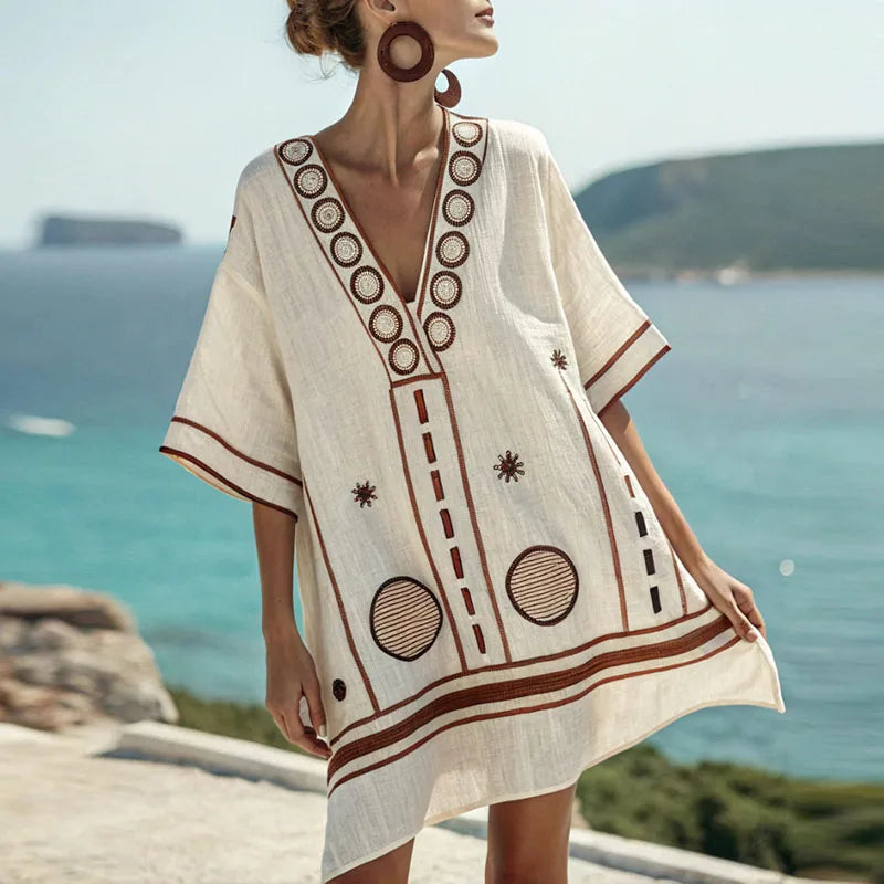 Gwen - Vestido de Playa Elegante y Cómodo para Días Cálidos