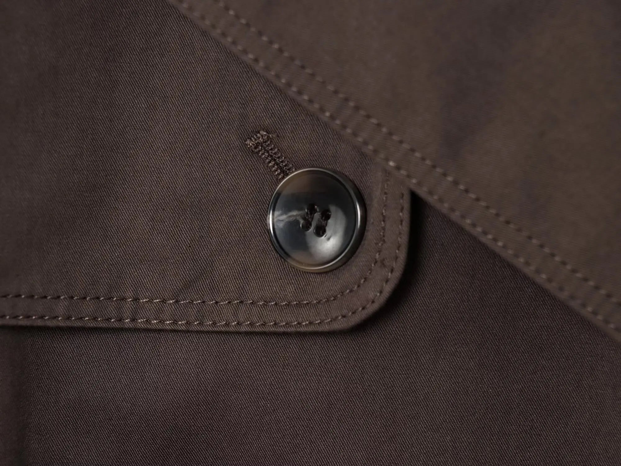 Trench Coat Cruzado Estilo Británico