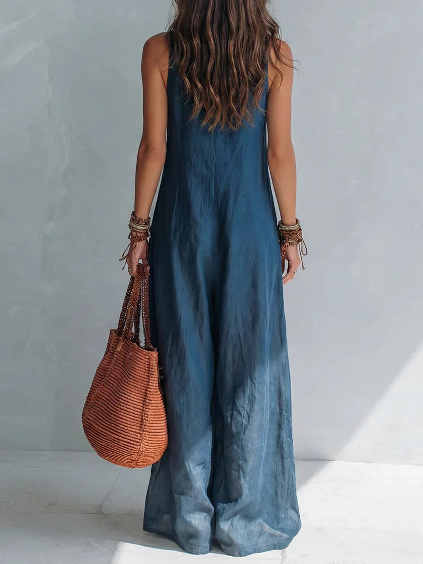 Eva | Mono largo bohemio con escote en V