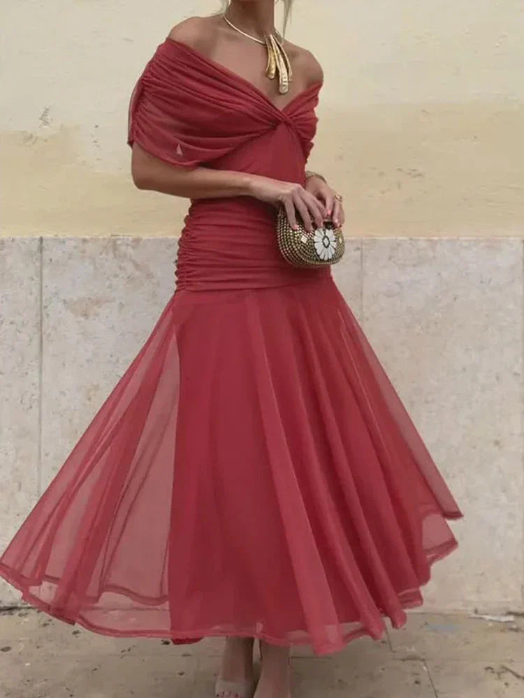 Hayden™ Vestido largo floral con escote en V
