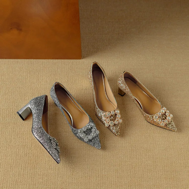 Zapatos de Salón con Purpurina Gloria