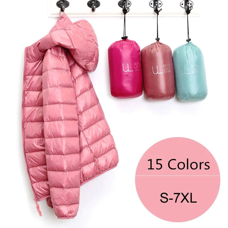 Chaqueta Acolchada Ligera con Capucha