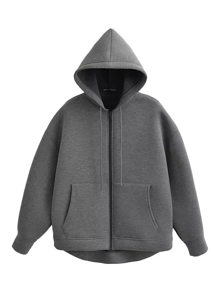 Chaqueta Sudadera Oversize con Cremallera