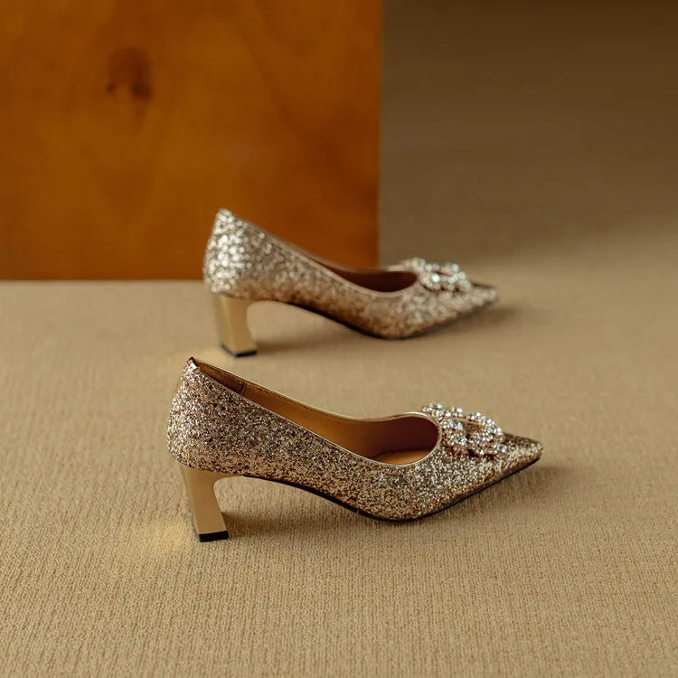Zapatos de Salón con Purpurina Gloria