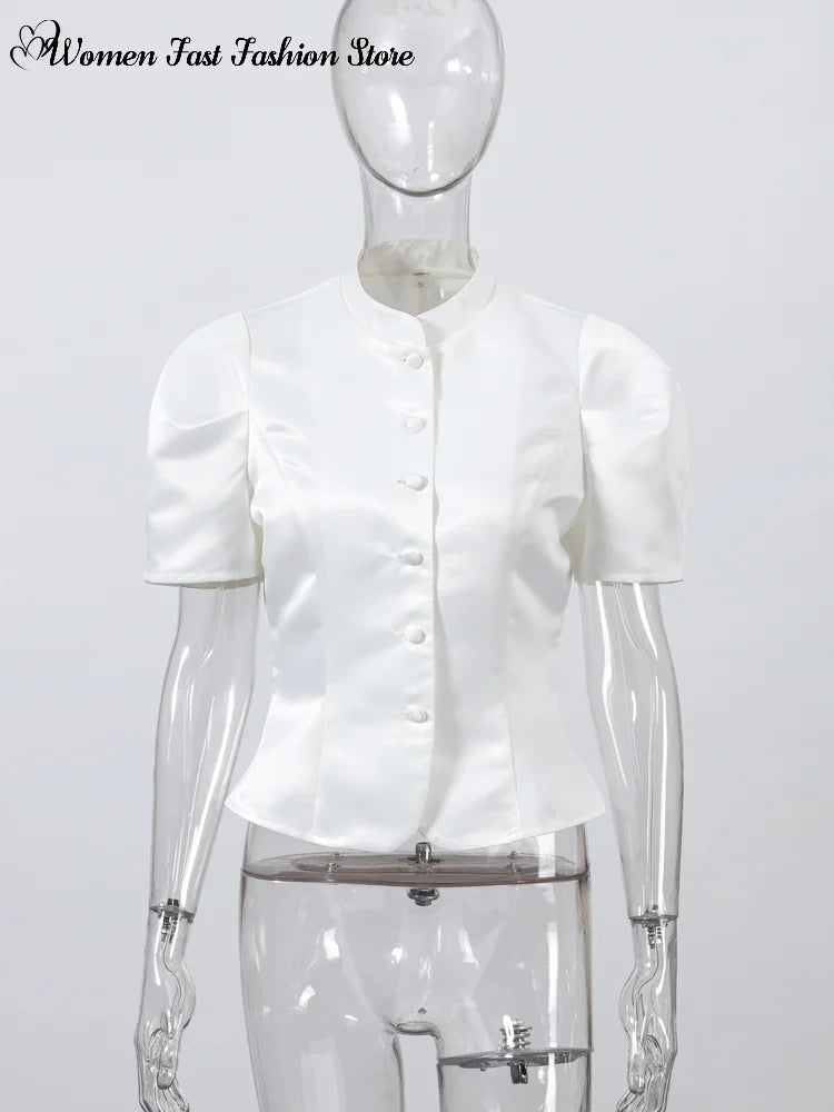 Top Elegante de Cuello Redondo
