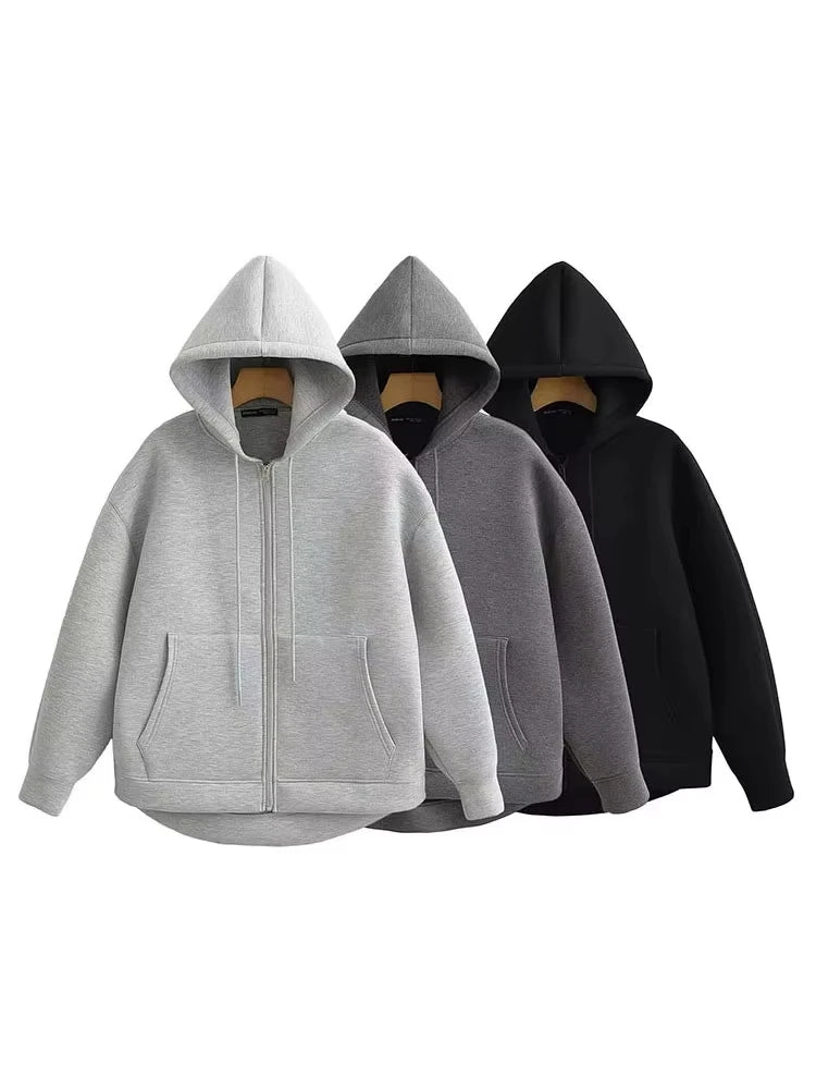 Chaqueta Sudadera Oversize con Cremallera