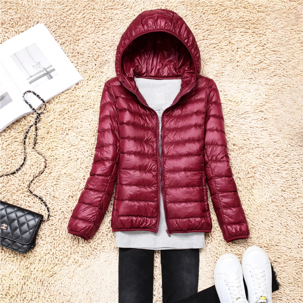 Chaqueta Acolchada Ligera con Capucha