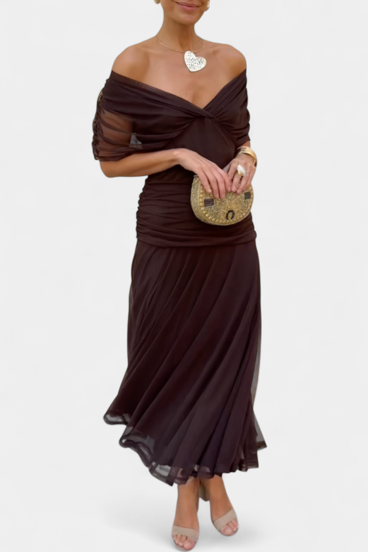 Hayden™ Vestido largo floral con escote en V