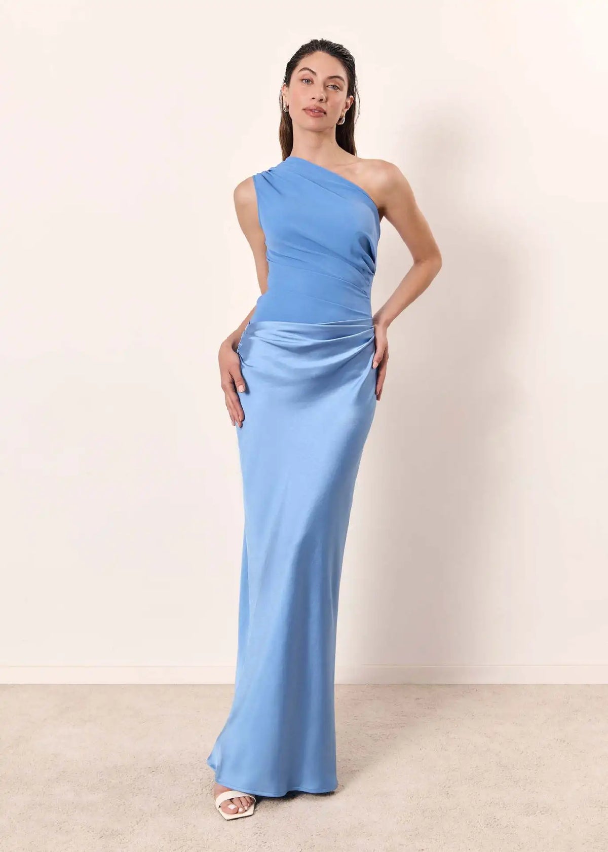 Anneliese | Vestido Maxi de Columna con un Hombro